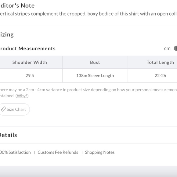 Hong Tai Lang Red & White Stripe Long Sleeves Dip-Back Shirt Women's Size S - Picture 12 of 14